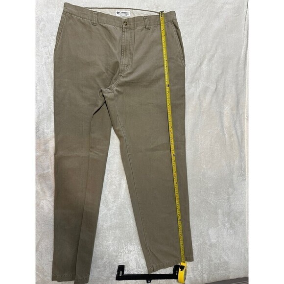 Columbia Sportswear Men's 36 x 34 Khaki Hiking Cargo Utility Work Pants - Picture 9 of 11